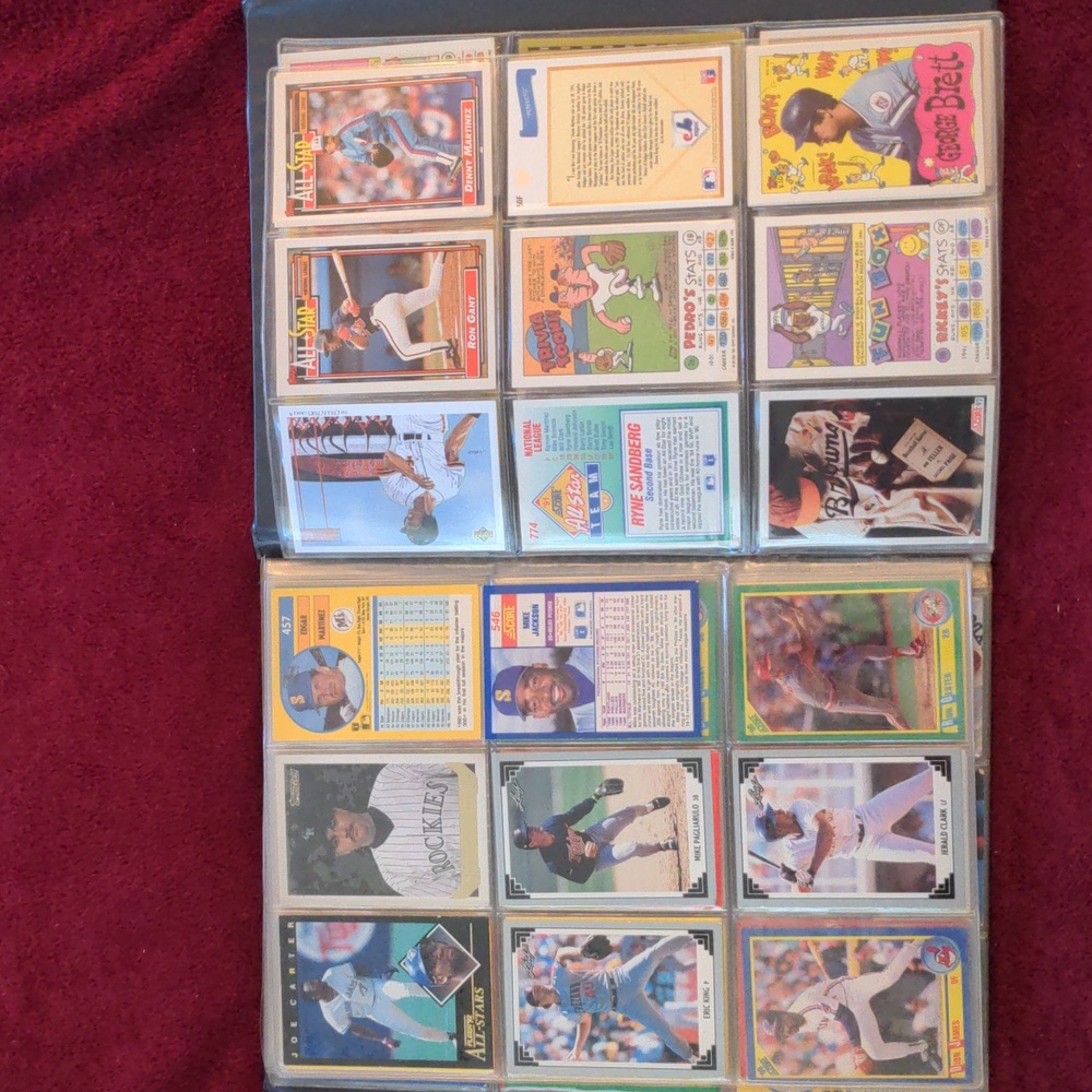 Vintage Baseball  Card Collection, In Album, Approx 200 Cards,Fleer 91, 90 Score